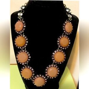 Elegant peach Statement Necklace